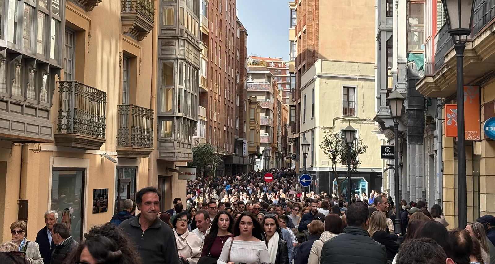Las calles de Zamora, abarrotadas el pasado Domingo de Ramos