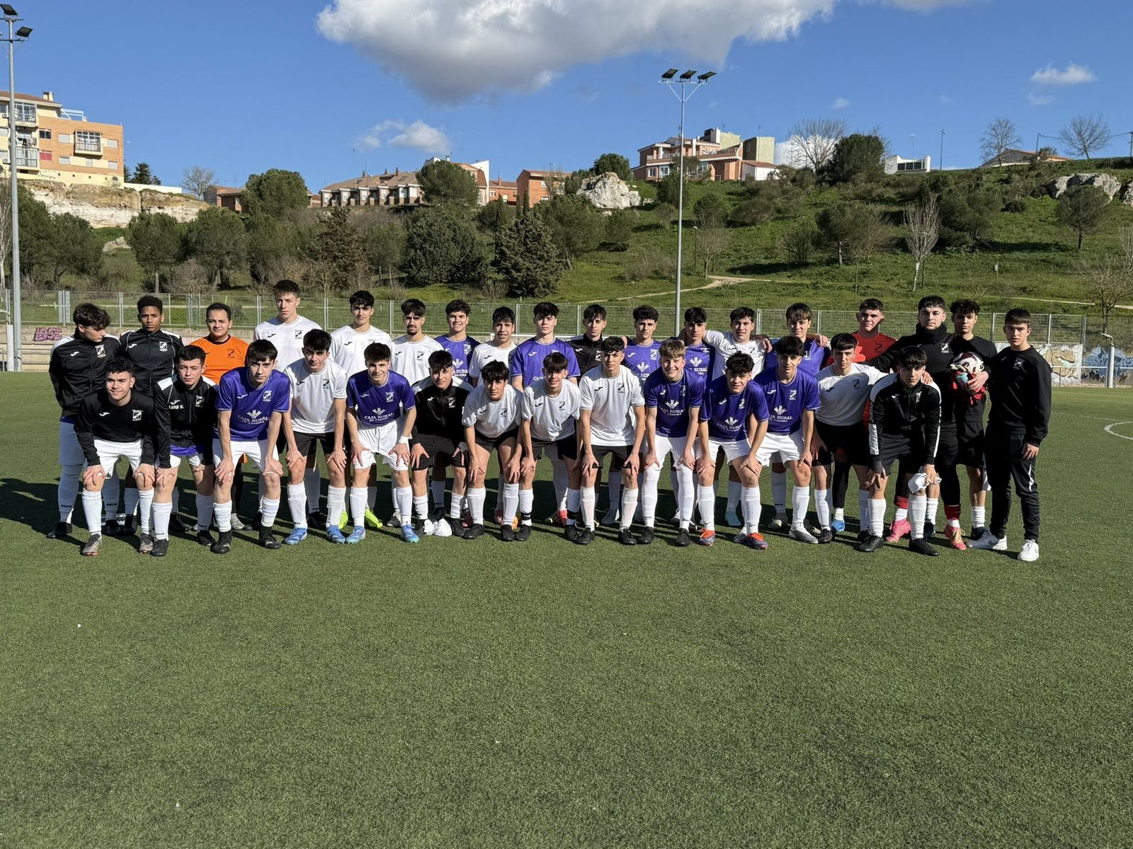 Equipos juveniles de la UD San Lorenzo. FOTO: RRSS