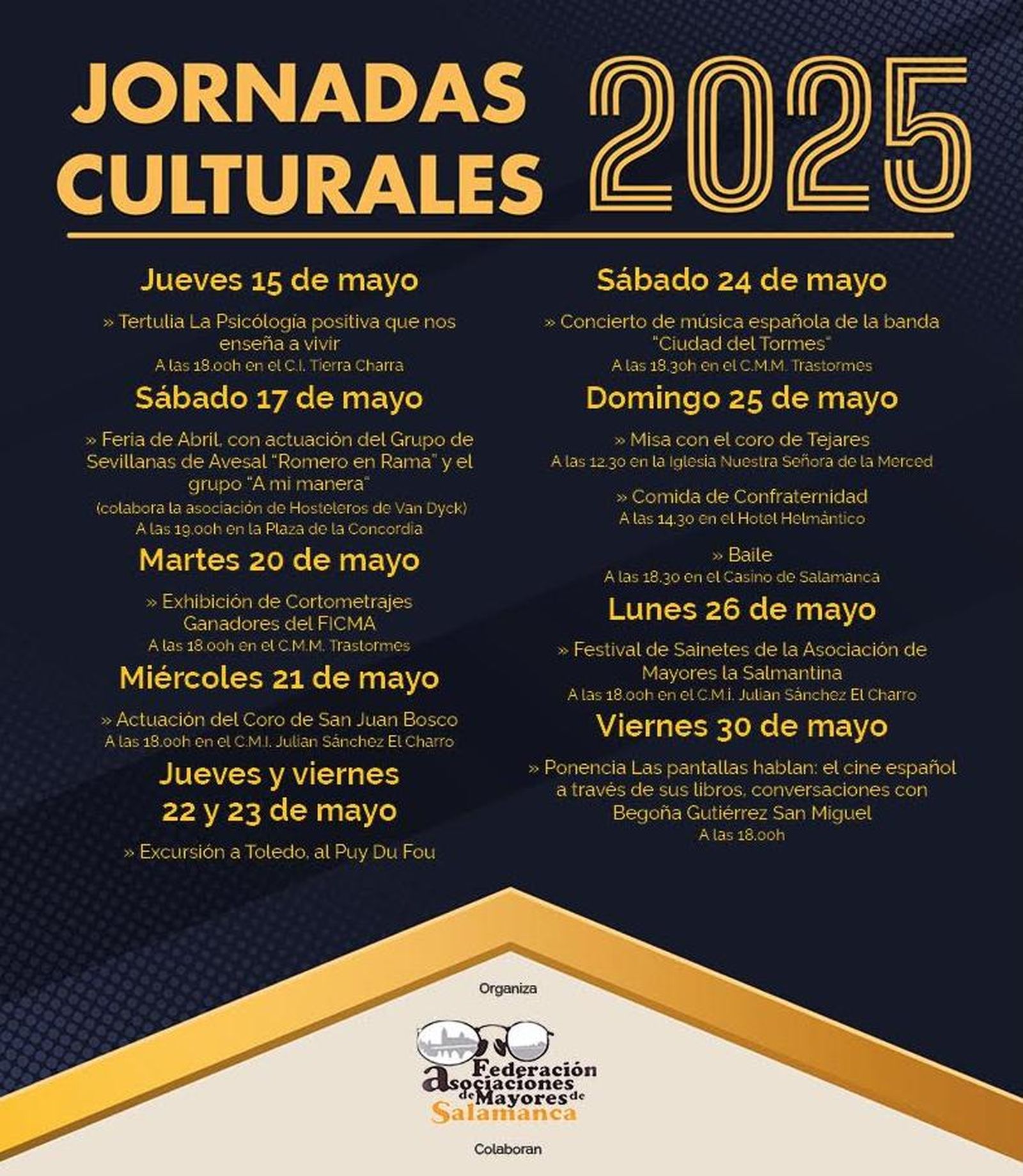 Salamanca celebra las Jornadas Culturales 2025 con una programación diversa para todos los públicos