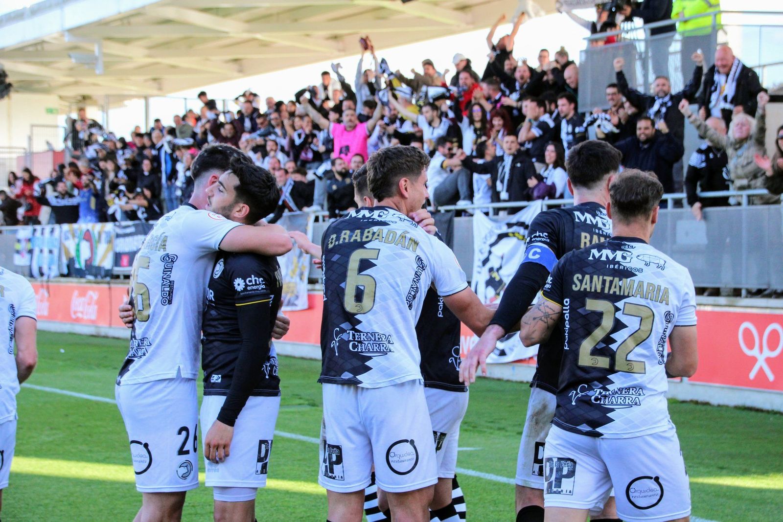 Unionistas celebra el gol de Rabadán en Lezama | FOTO UNIONISTAS CF