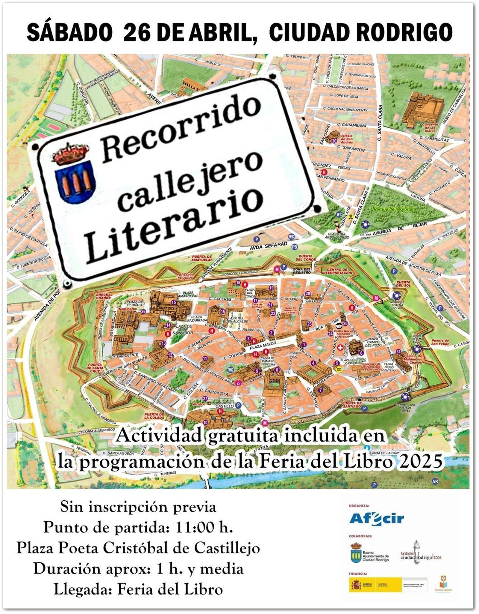 Cartel Callejero Literario Feria del Libro