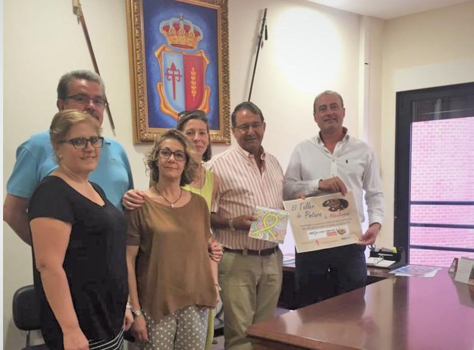 El Taller de Pintura de Aldealengua realiza un sorteo solidario a favor de Pyfano