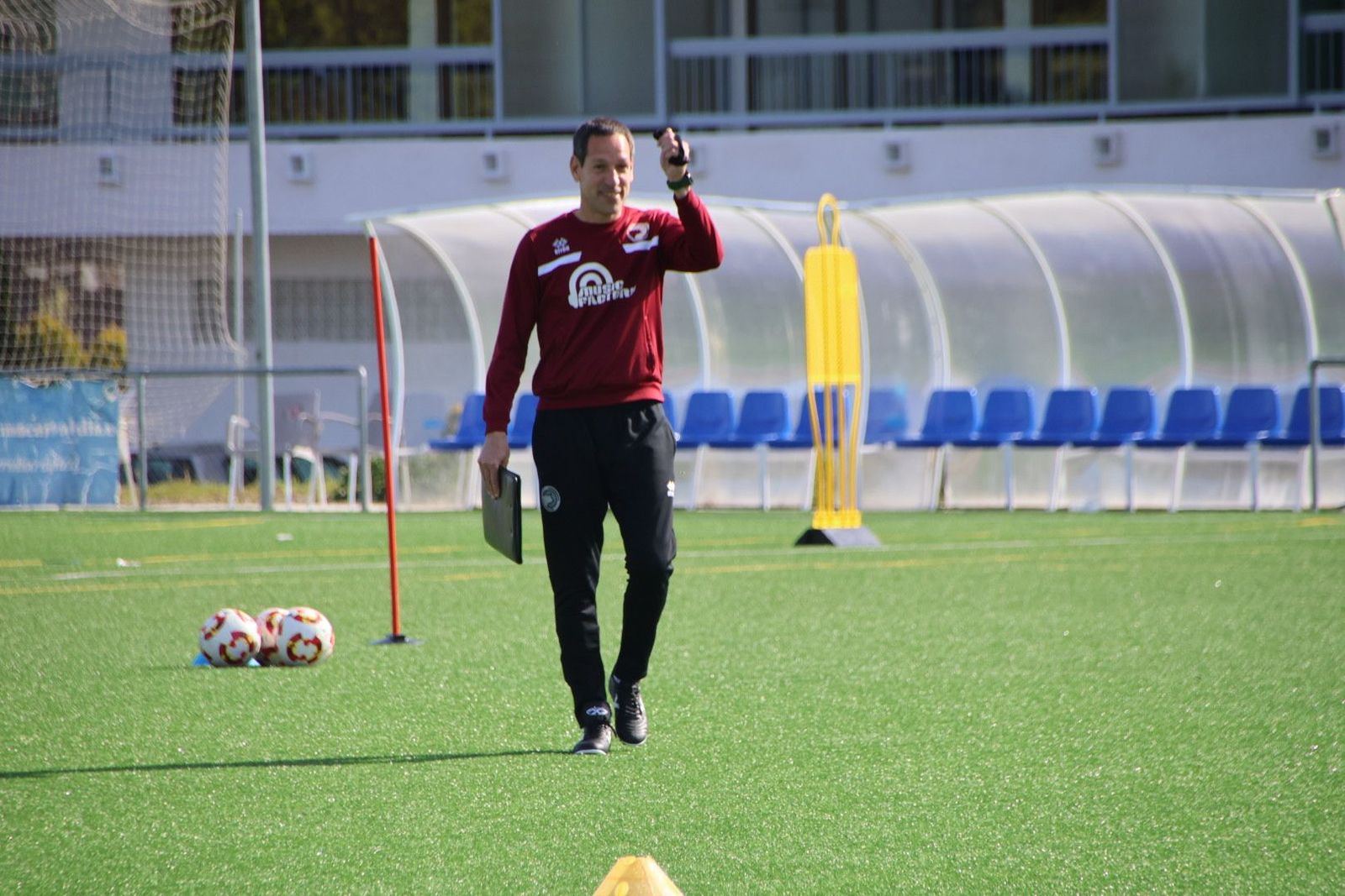 Primer entrenamiento de Acciari con Unionistas