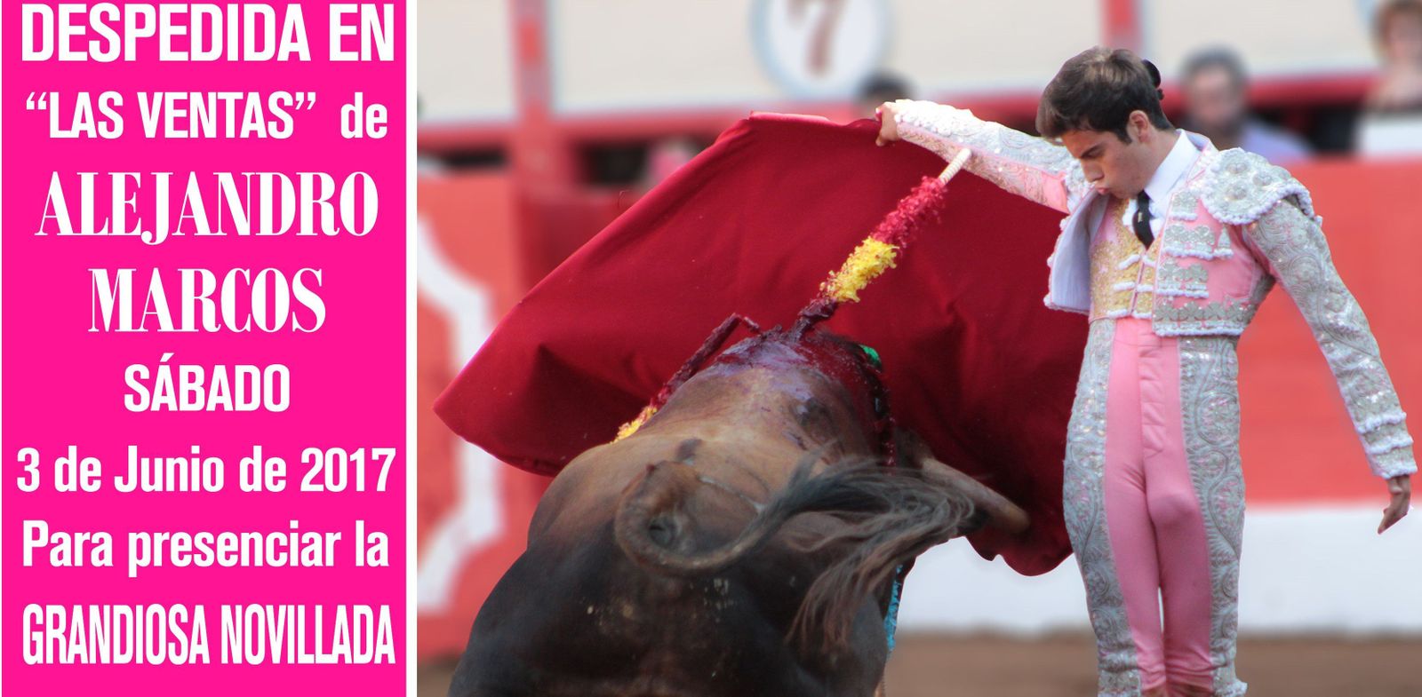 La Peña Taurina Alejandro Marcos fletará un autobús para su despedida como novillero en las Ventas