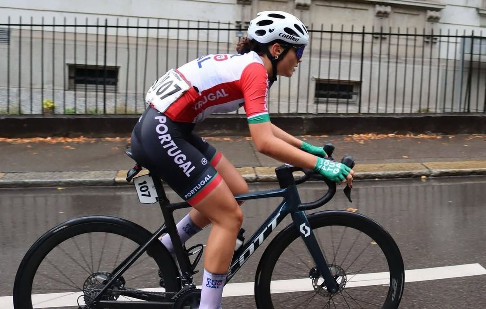 La ciclista portuguesa, María Marques