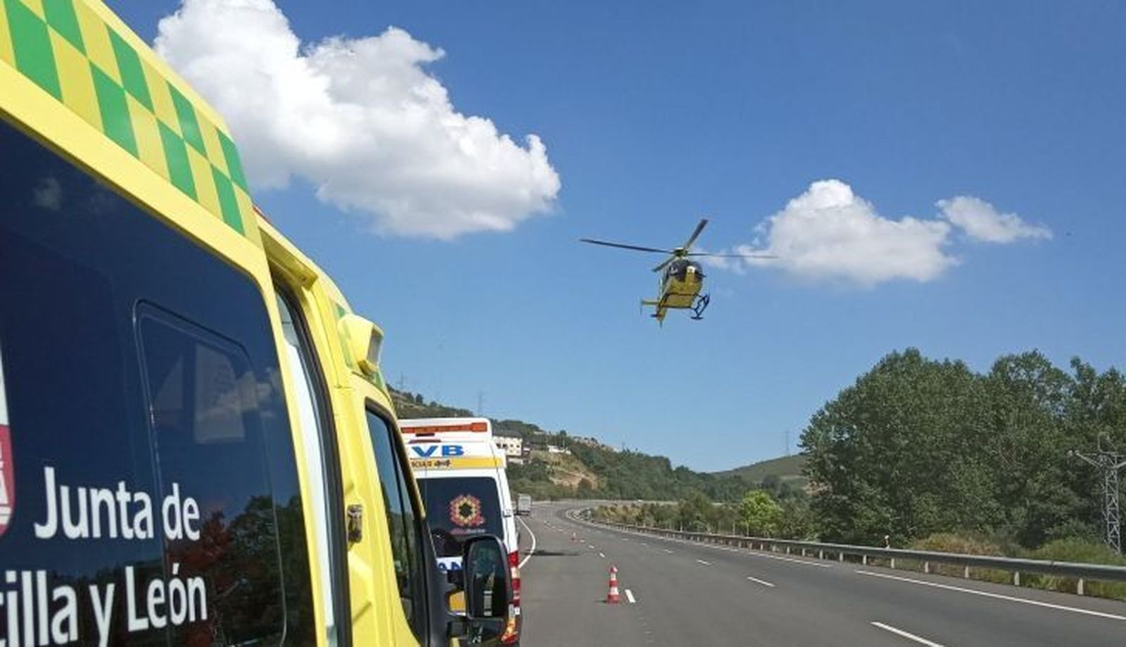 Accidente en la A 52. Archivo