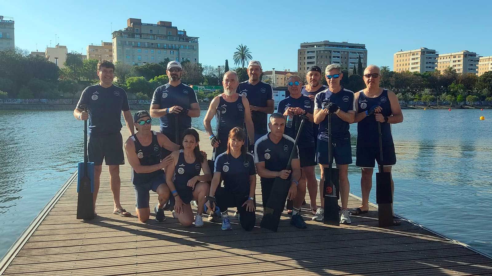 El Canoa Kayak de Zamora se luce en Sevilla en el V Campeonato de España de Barco Dragón
