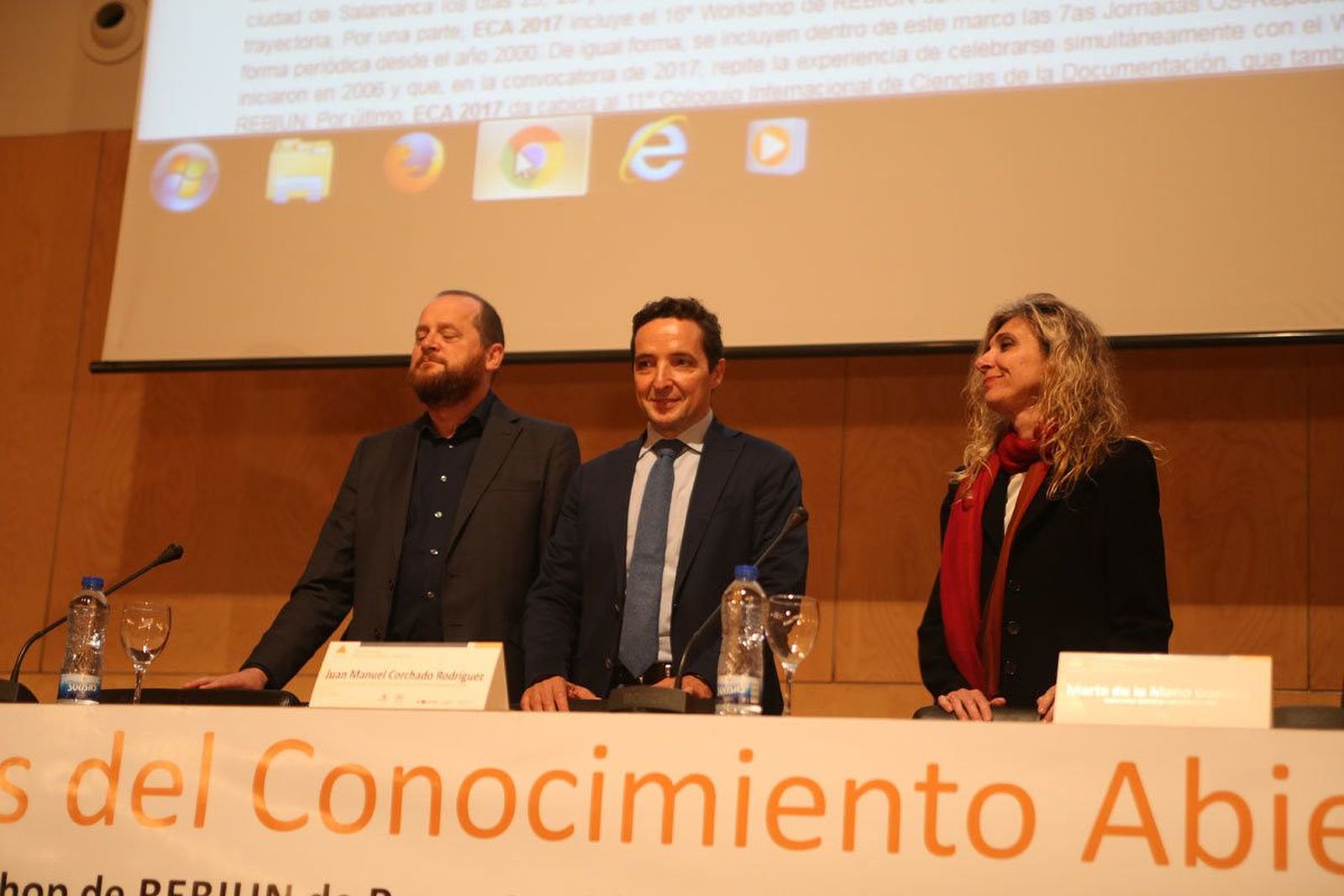 Inauguracion congreso internacional de Ecosistemas del Conocimiento Abierto.