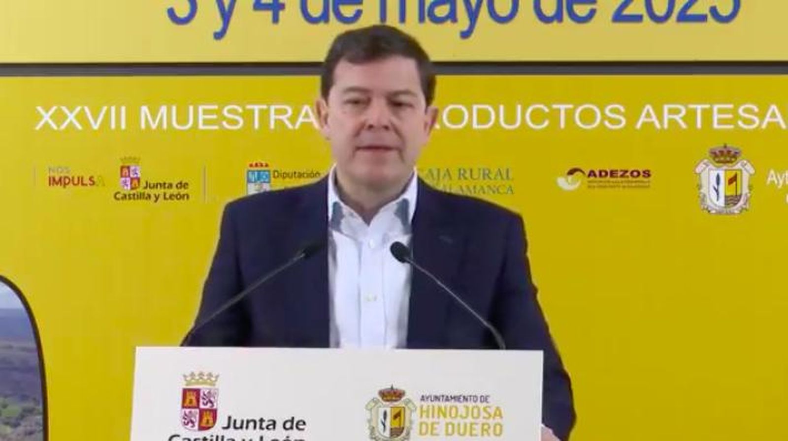 Mañueco en la XXII Feria Internacional del Queso de Hinojosa de Duero