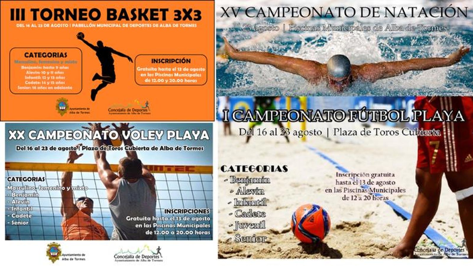 Quejas en Alba por la celebración de los campeonatos de vóley y fútbol playa en la Plaza de Toros 