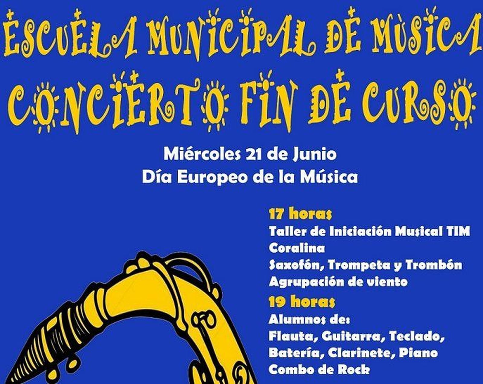 Los alumnos de la Escuela Municipal de Peñaranda Bracamonte celebran el Día Europeo de la Música