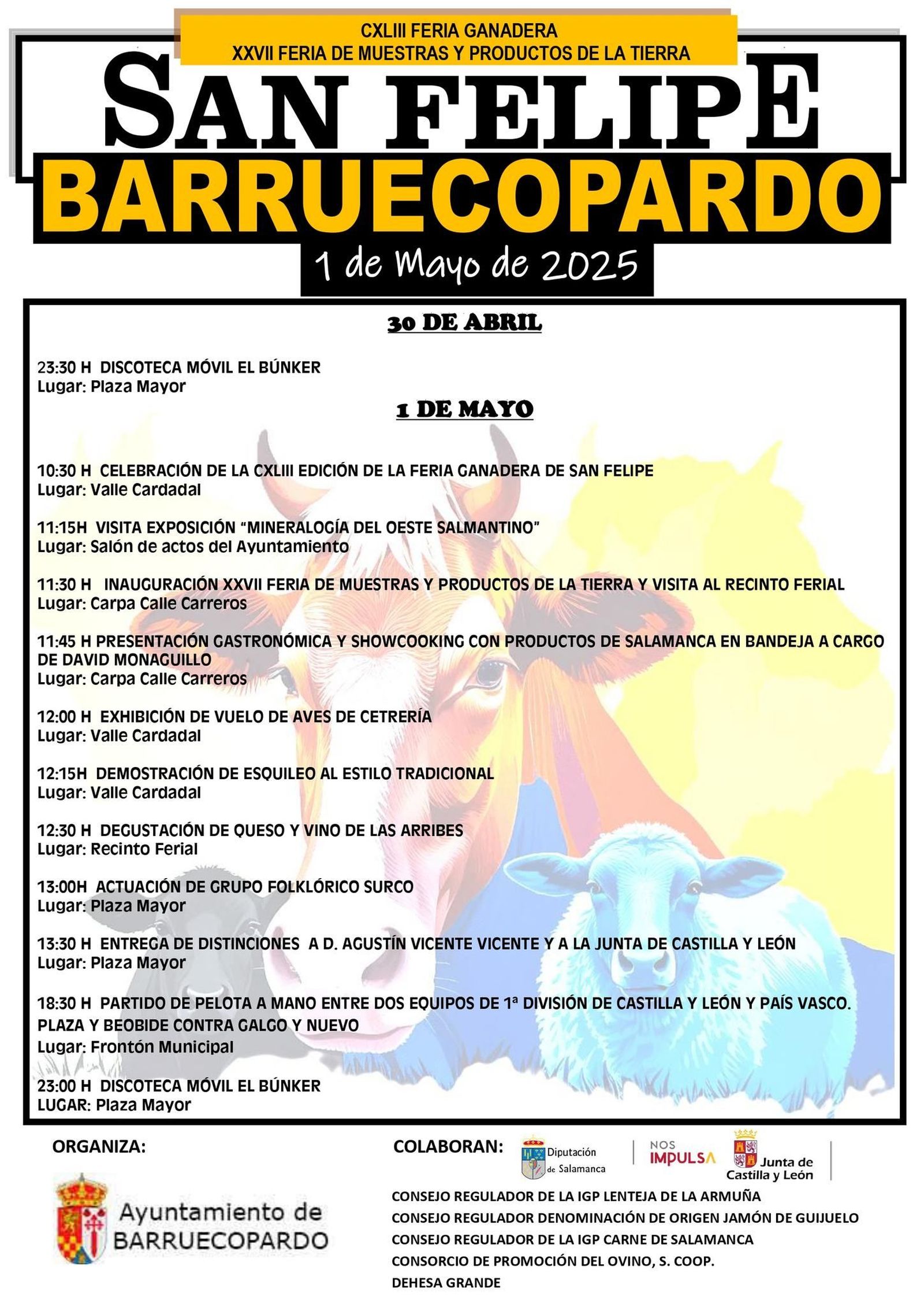 Feria de San Felipe Barruecopardo cartel 