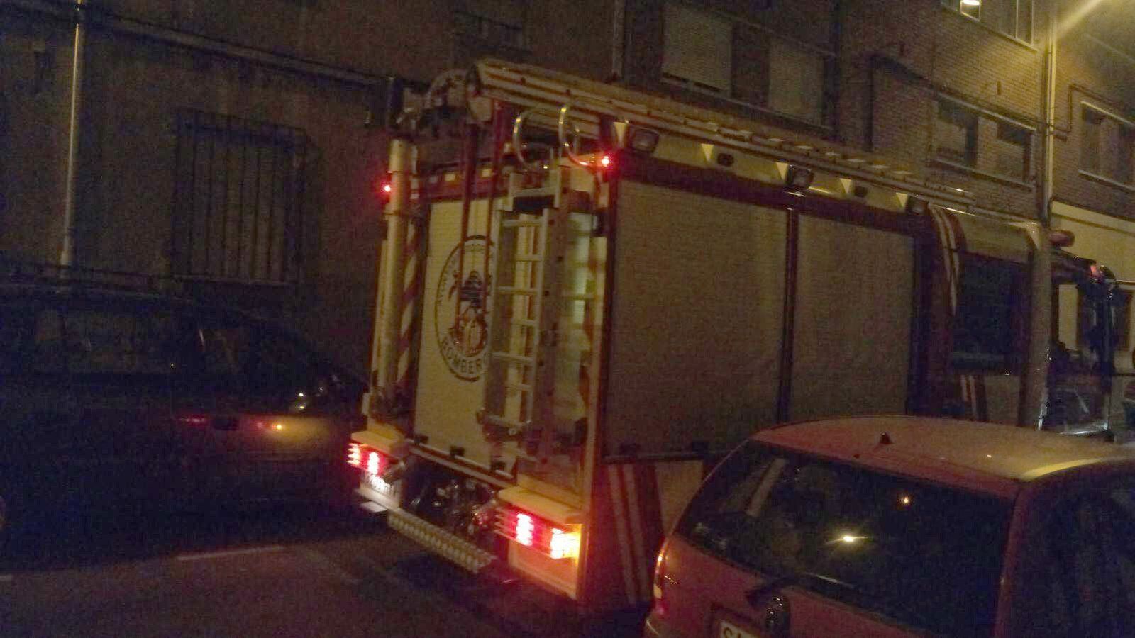 Intoxicada por humo en una vivienda de la calle Felipe Juan