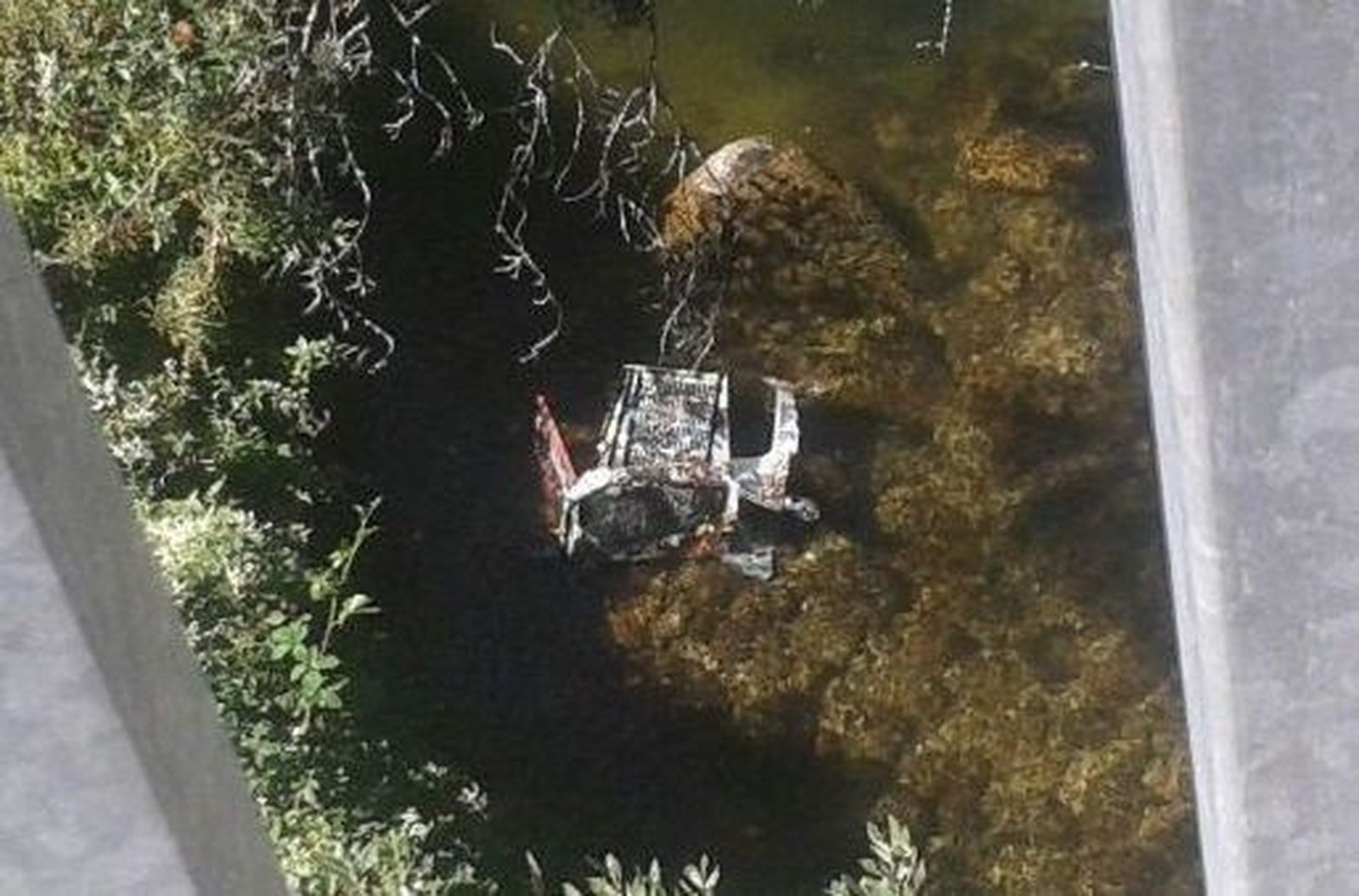 Ciudadanos del Reino de León denuncia un ‘carrito’ tirado en el río Cuerpo de Hombre