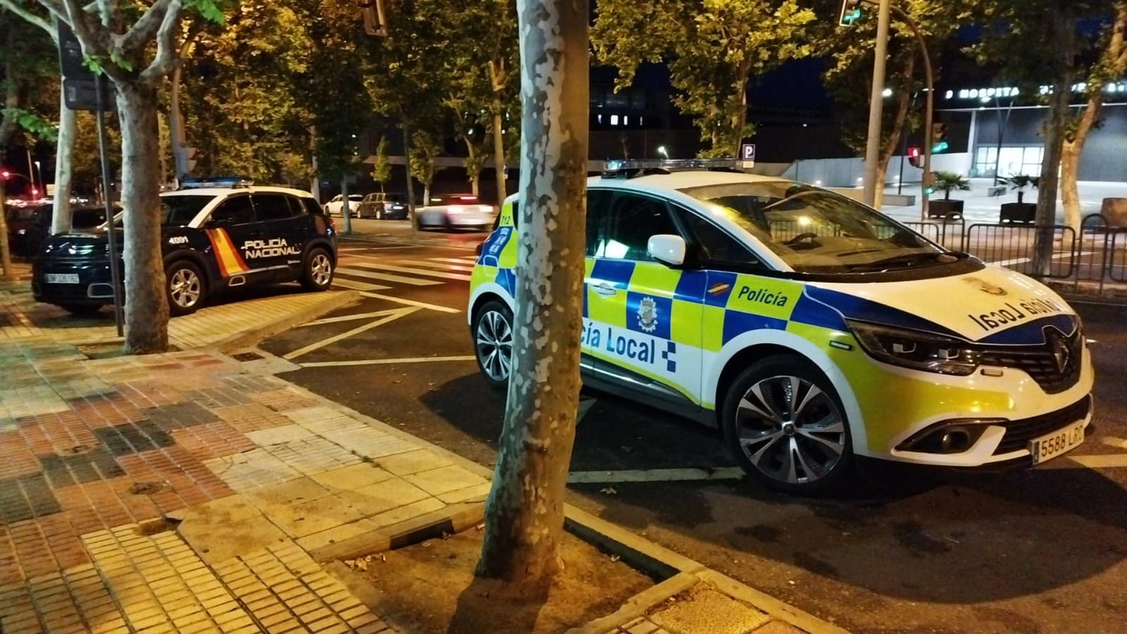Policía Local y Nacional en el paseo de San Vicente, imagen de archivo