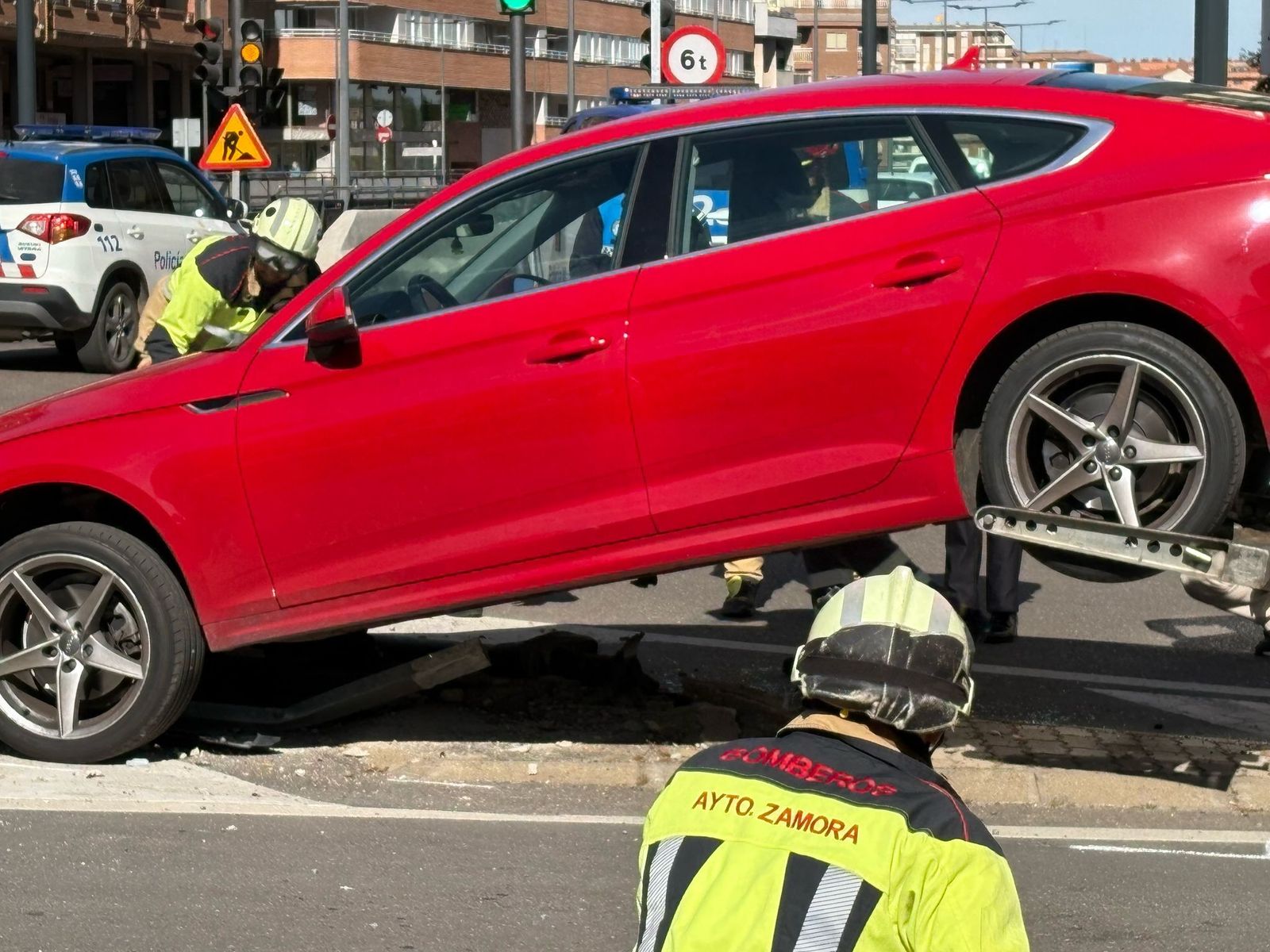 Grave accidente en las  Tres Cruces.
