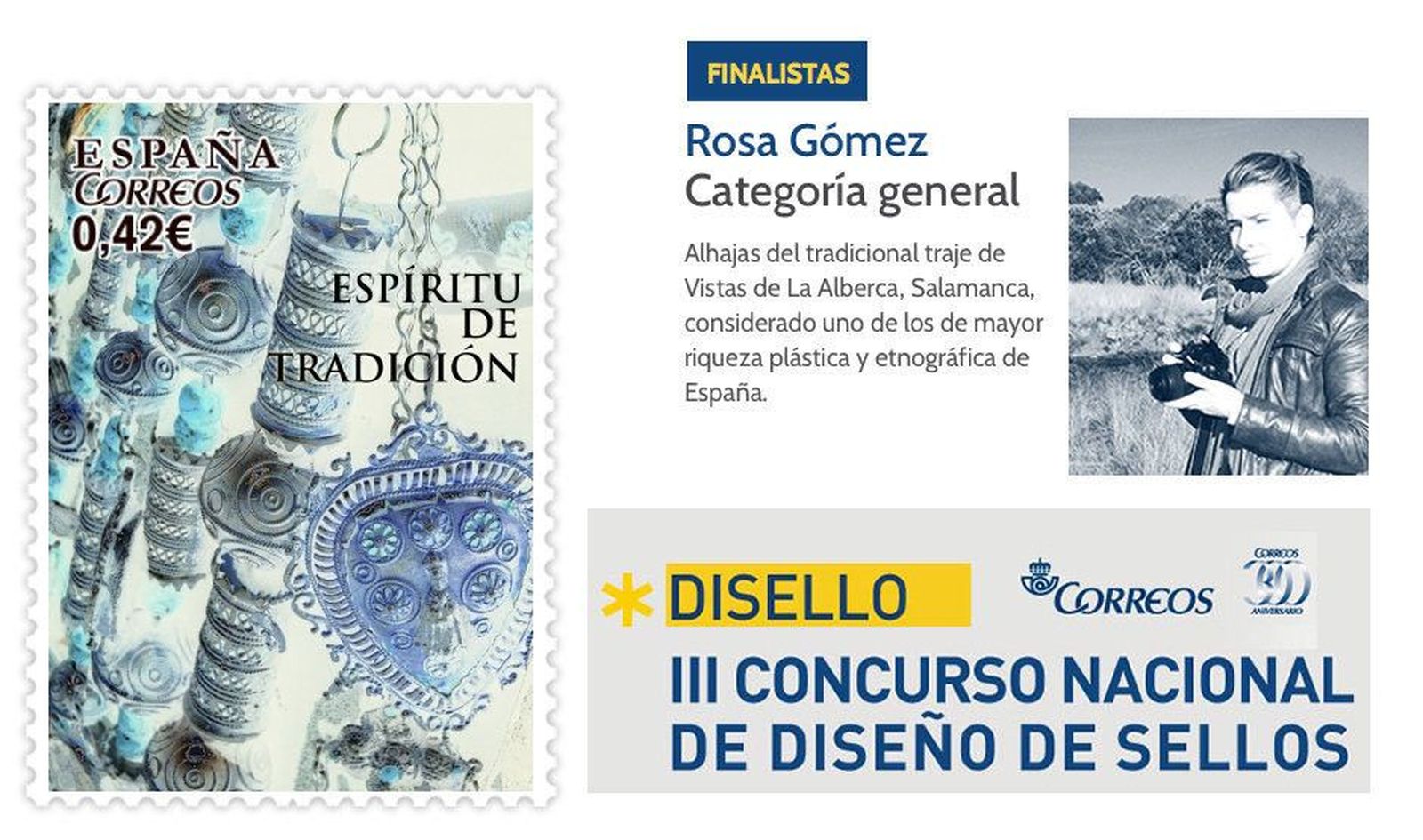 La salmantina Rosa Gómez, a la espera de conocer si su sello del Traje de vistas es el elegido