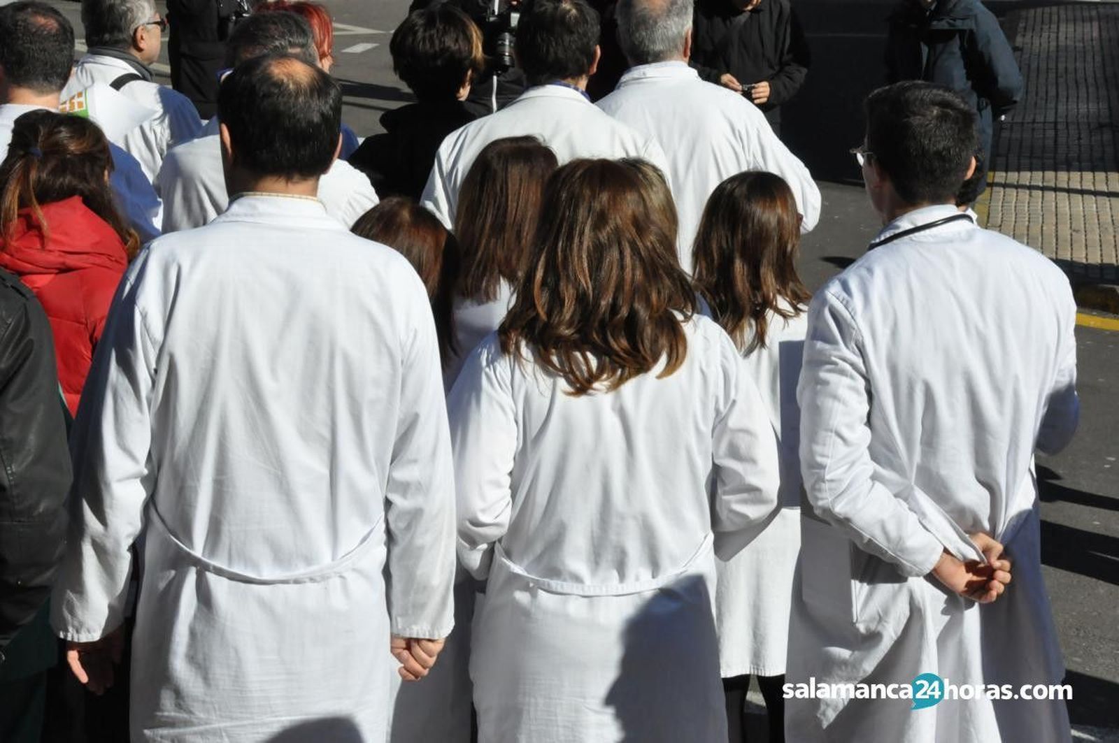 Médicos de Salamanca. Foto de archivo