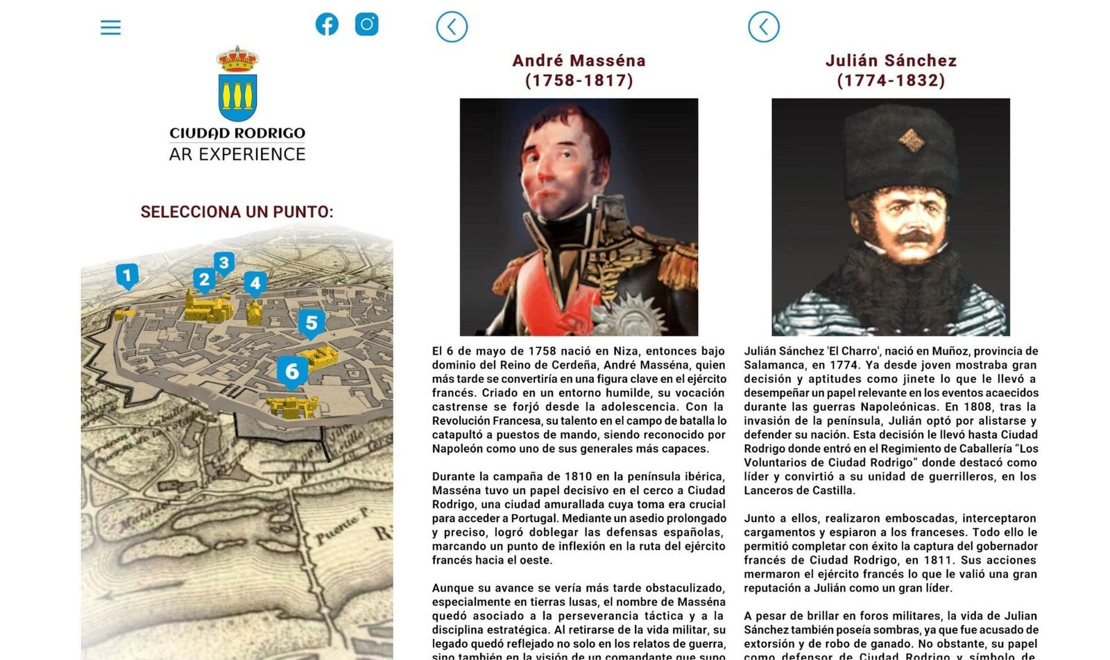 Imágenes APP turismo Ciudad Rodrigo