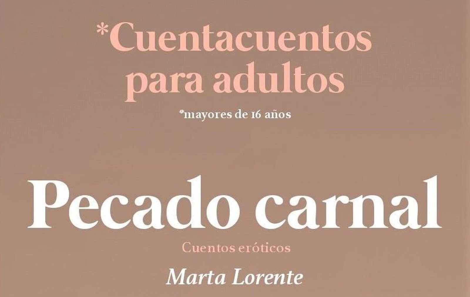 El erotismo contado, este jueves en el Centro de Desarrollo Sociocultural