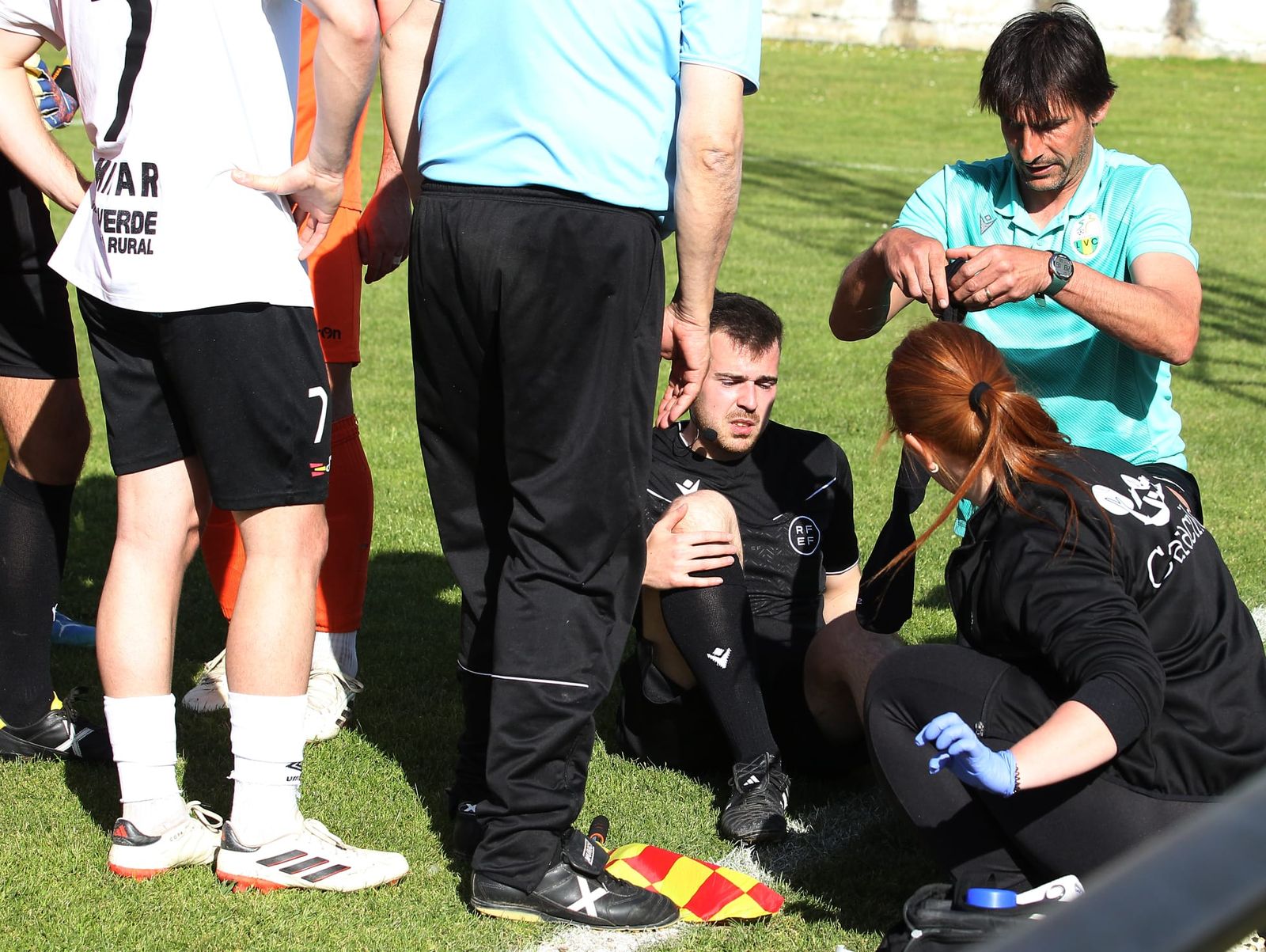 Lesionado un juez de línea en el Ciudad Rodrigo   La Virgen