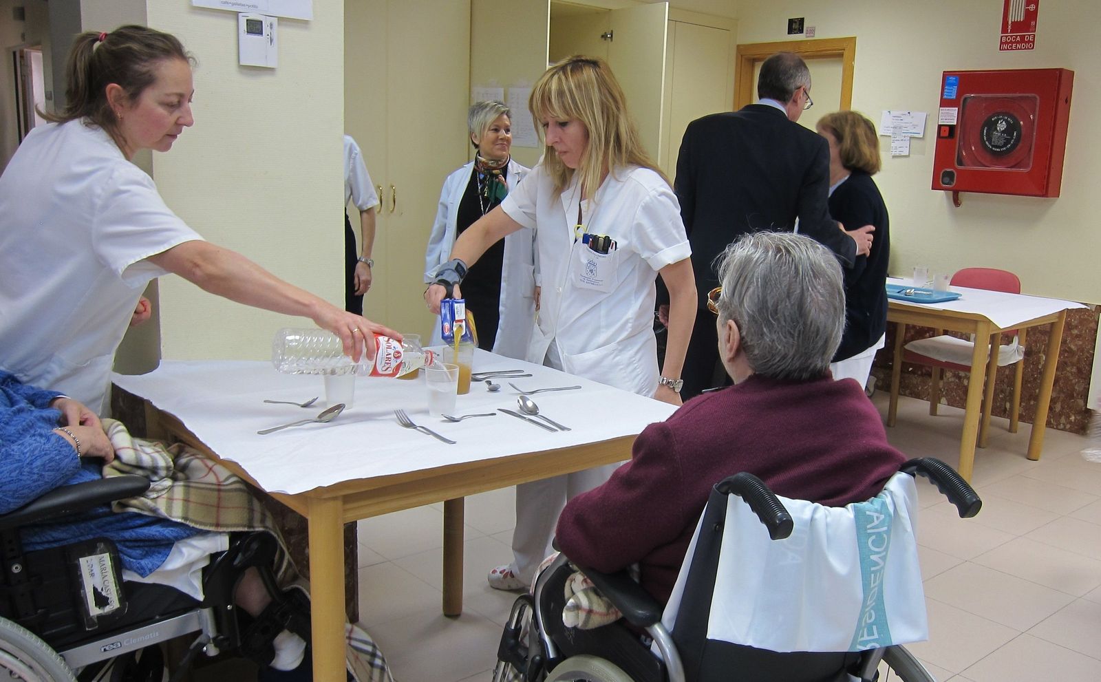 Mayores en una residencia en Salamanca.