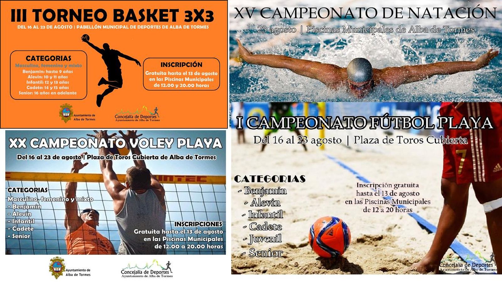 Agosto se presenta repleto de deporte en Alba de Tormes