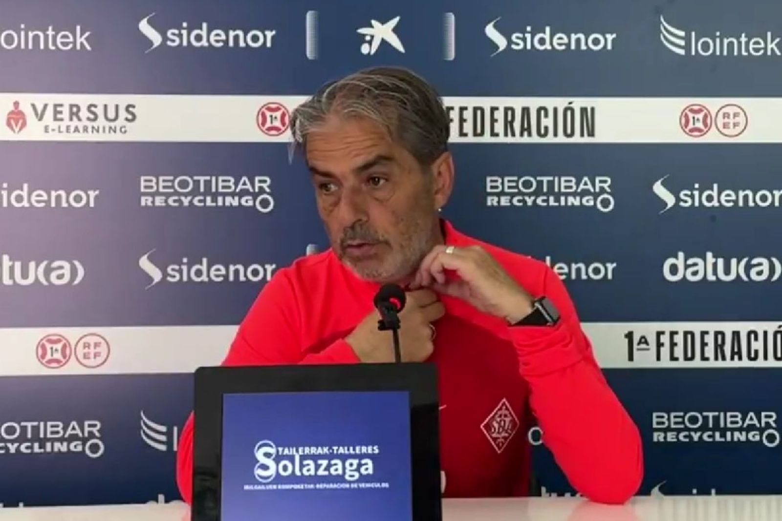Natxo González, entrenador del Amorebieta