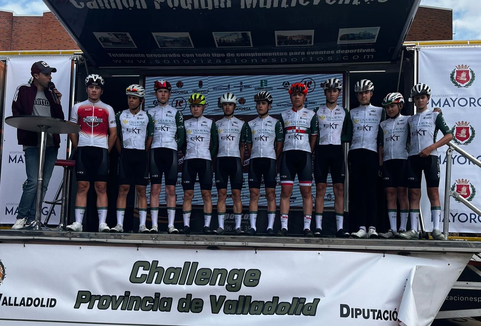 El equipo cadete del Club Ciclista Promesal de Salamanca