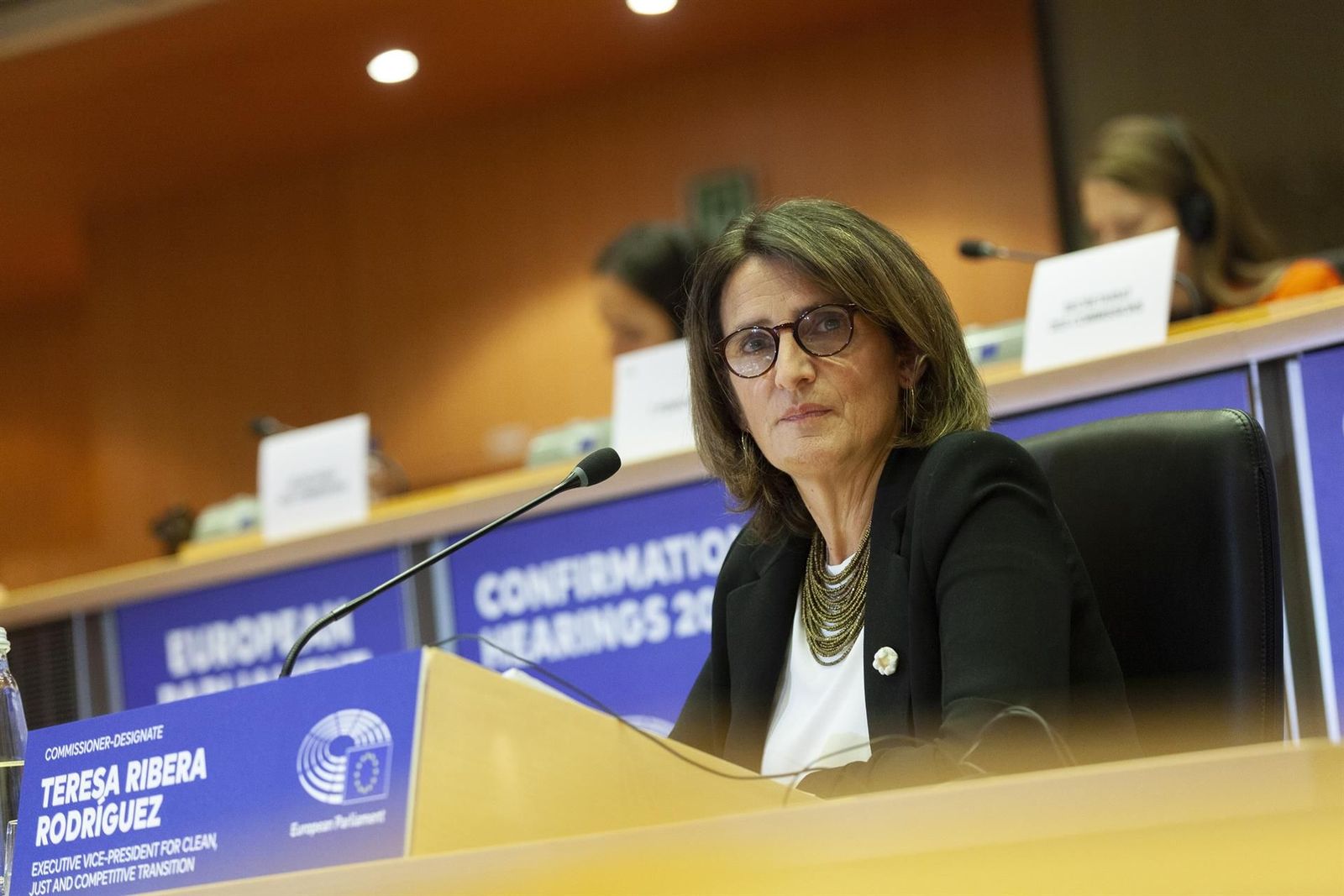 La candidata a la vicepresidencia ejecutiva de Transición Limpia, Justa y Competitiva, y a la cartera de Competencia de la Comisión Europea, Teresa Ribera. Archivo. - Belga - Europa Press - Archivo