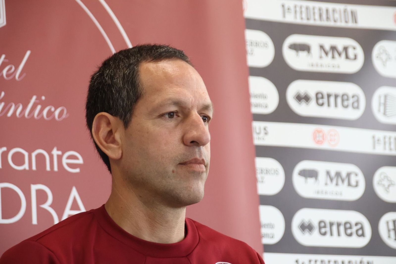 Acciari, en una rueda de prensa de Unionistas | FOTO ANDREA MATEOS