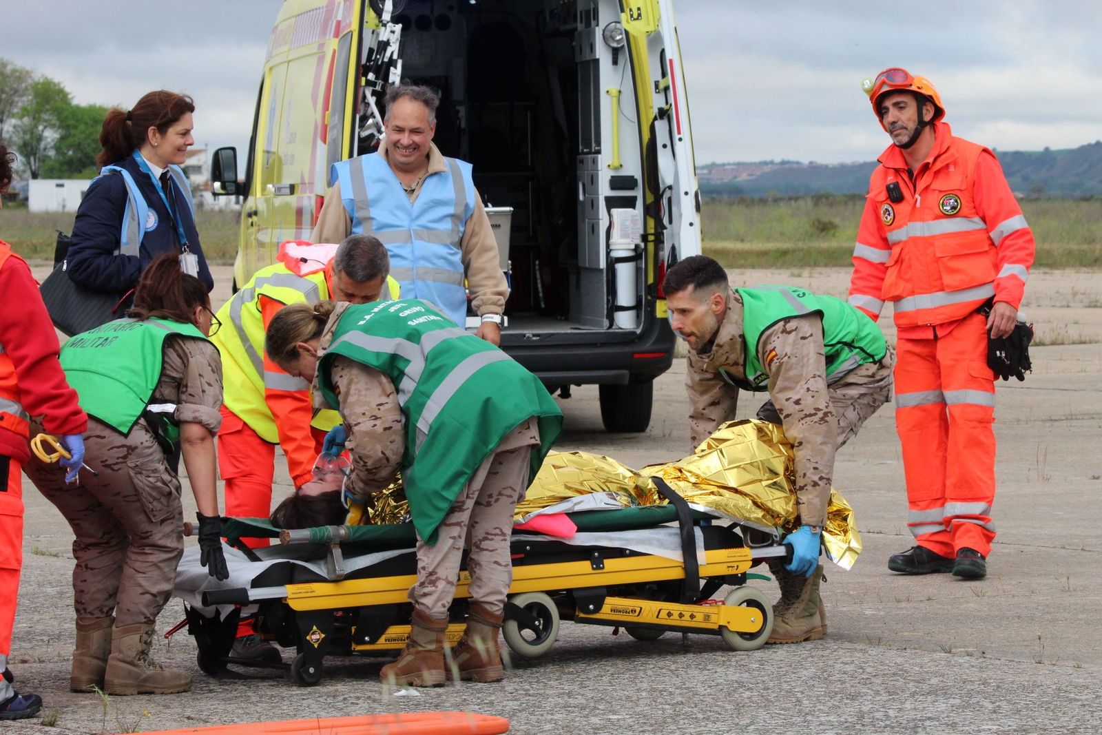 Simulacro de accidente aéreo denominado VEGA 25