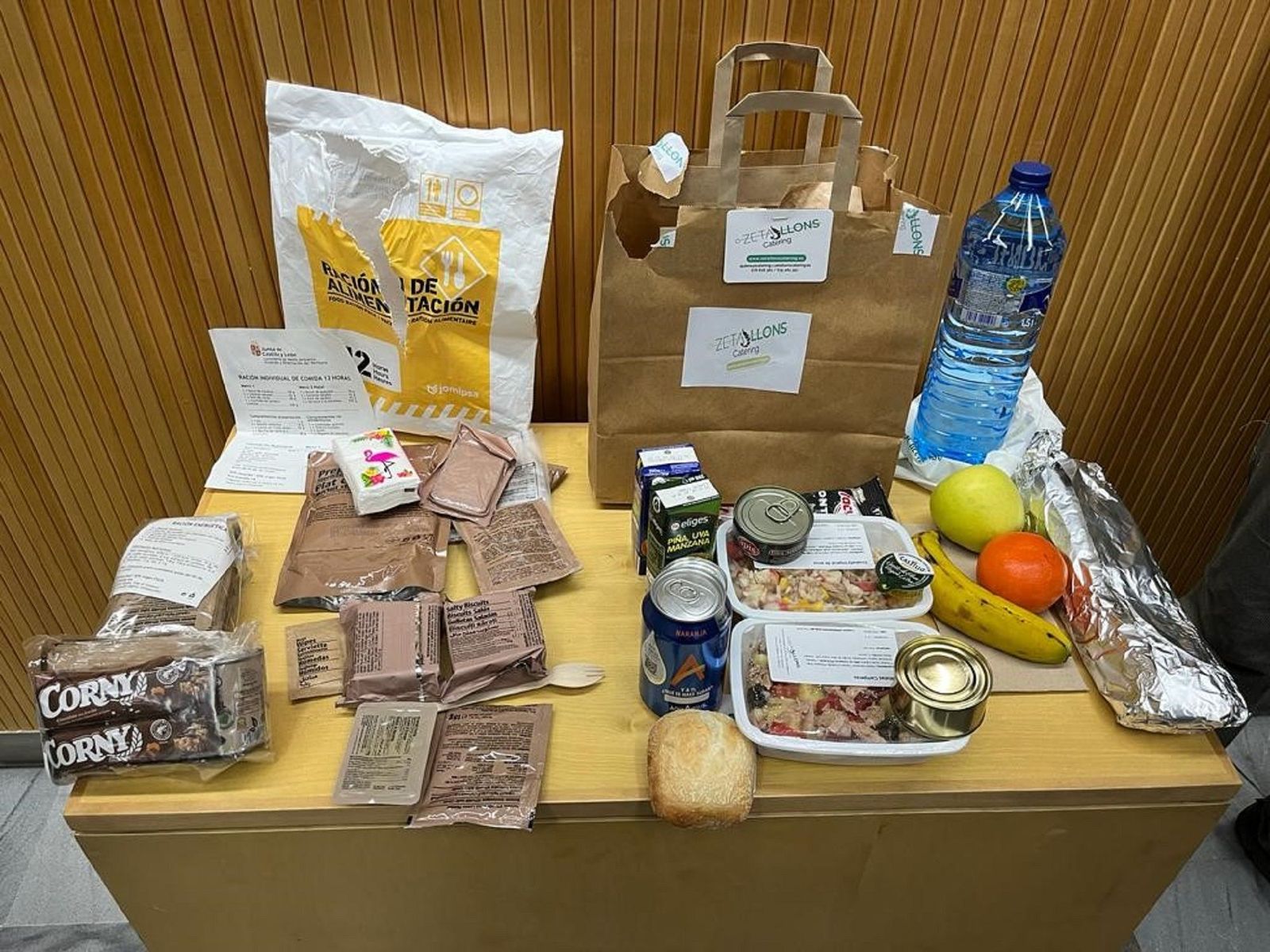 Avituallamiento bomberos forestales JCyL