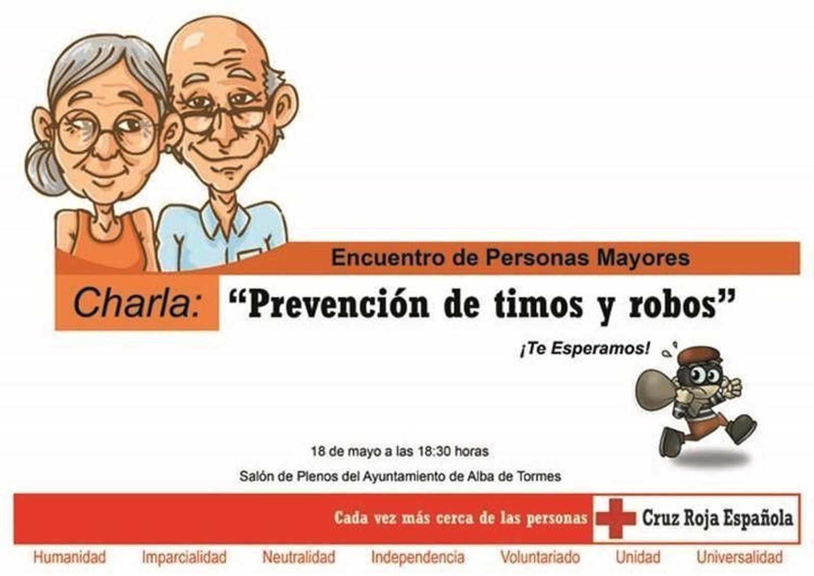 Cruz Roja previene sobre timos y robos a los mayores de Alba de Tormes