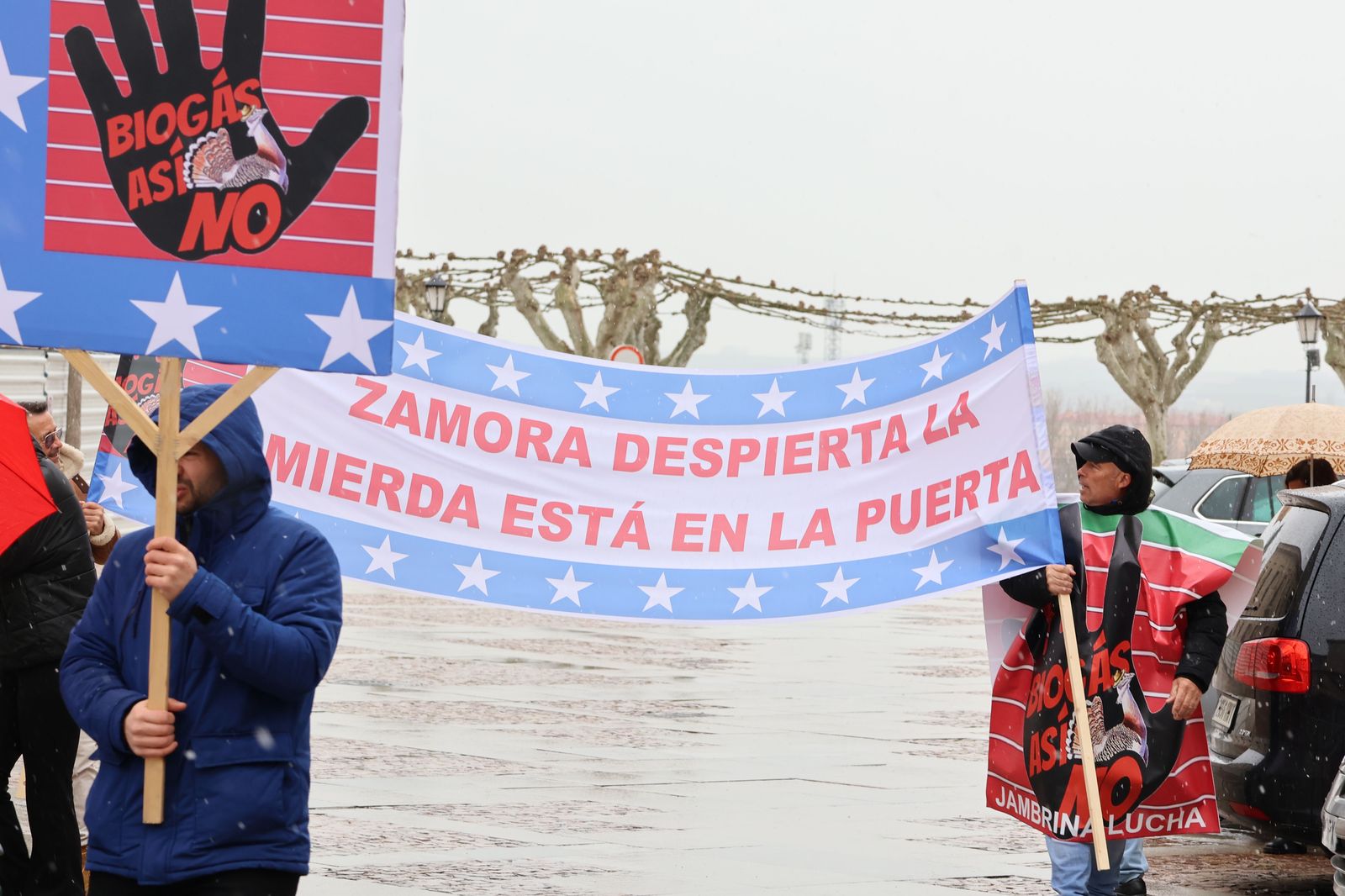 Manifestación contra el biogás en Zamora