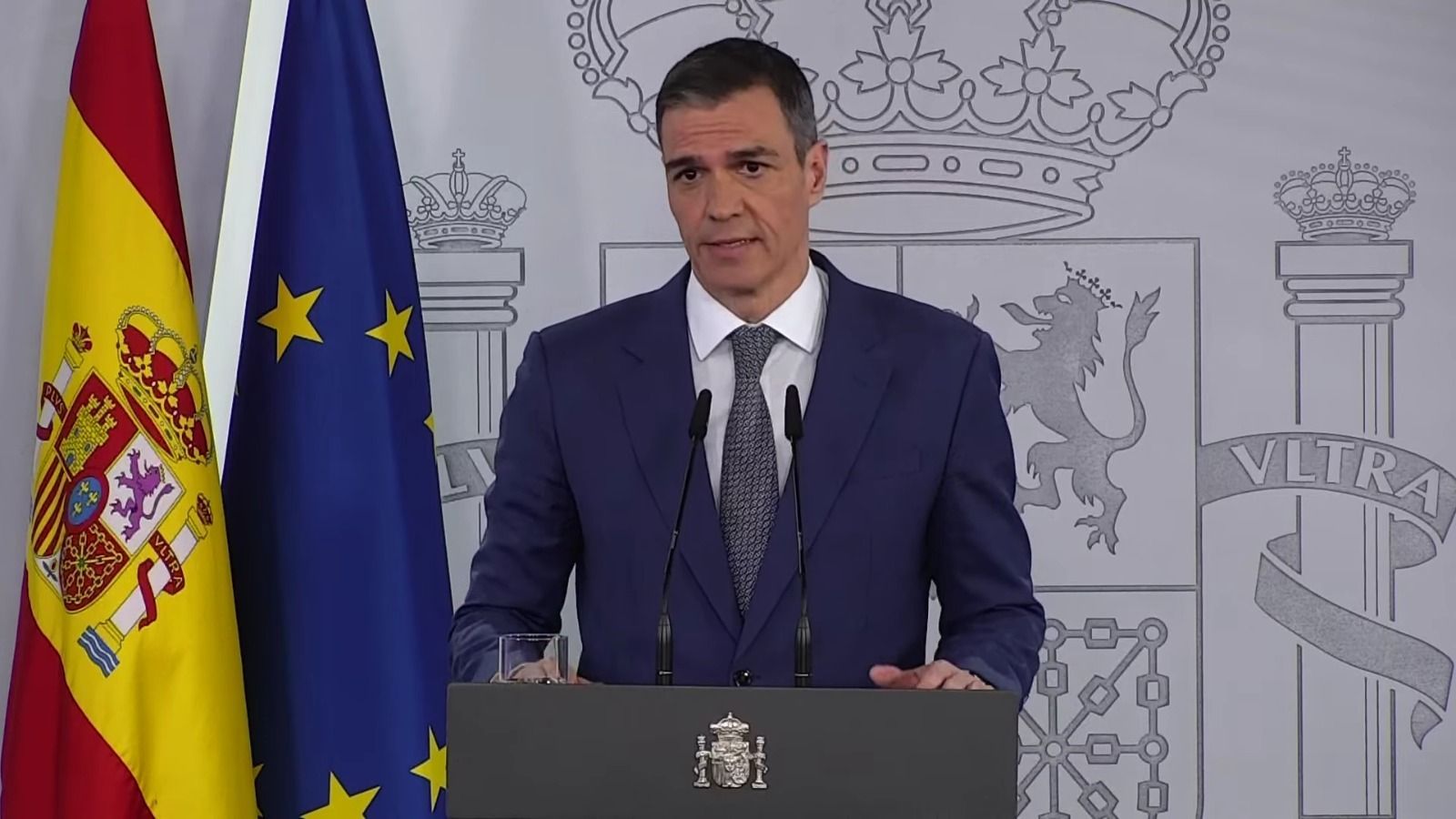 Comparecencia de Pedro Sánchez.