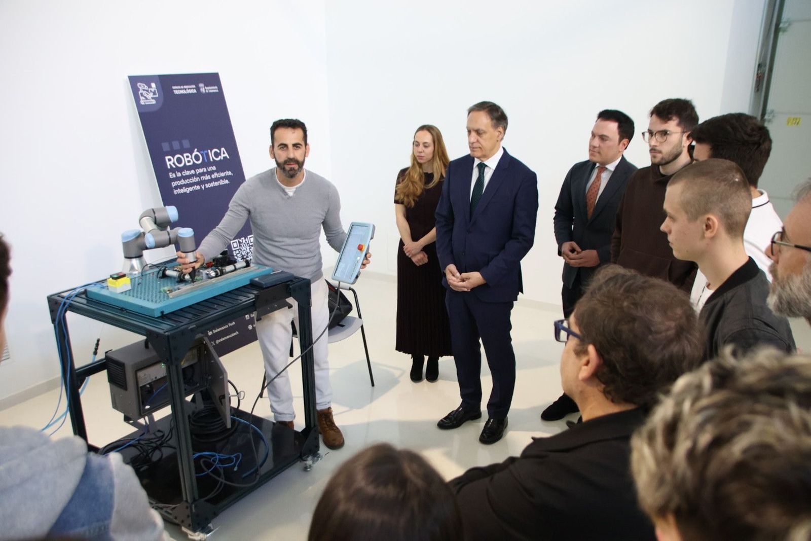 El alcalde de Salamanca, Carlos García Carbayo, participa en la apertura del nuevo Centro de Innovación Tecnológica Tormes+