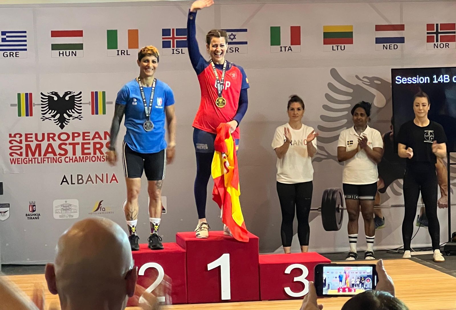 Oro para Elena Redondo en el Campeonato de Europa Master de Halterofilia