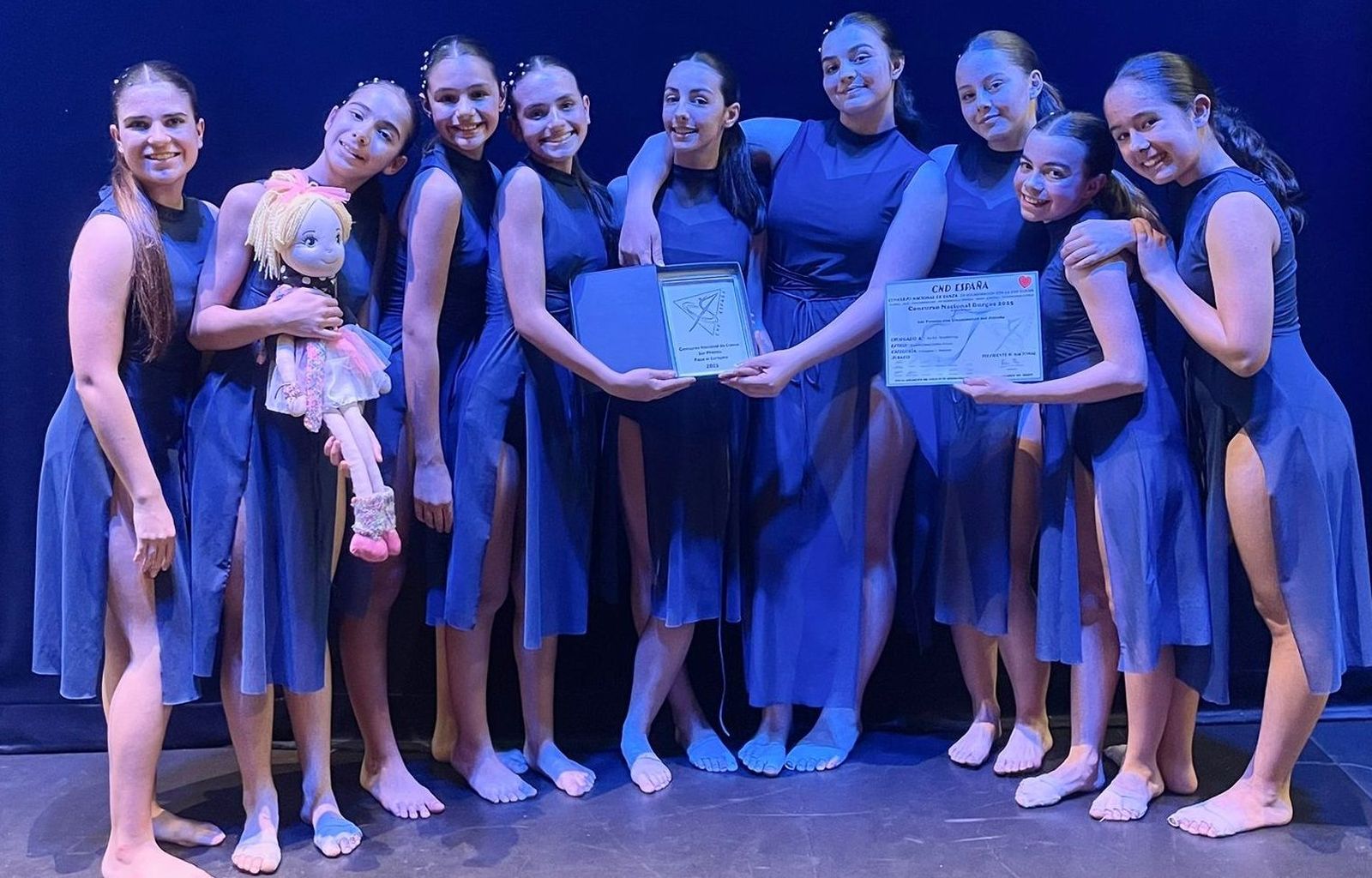 Alumnos de la compañía salmantina Luxury Box Dancers