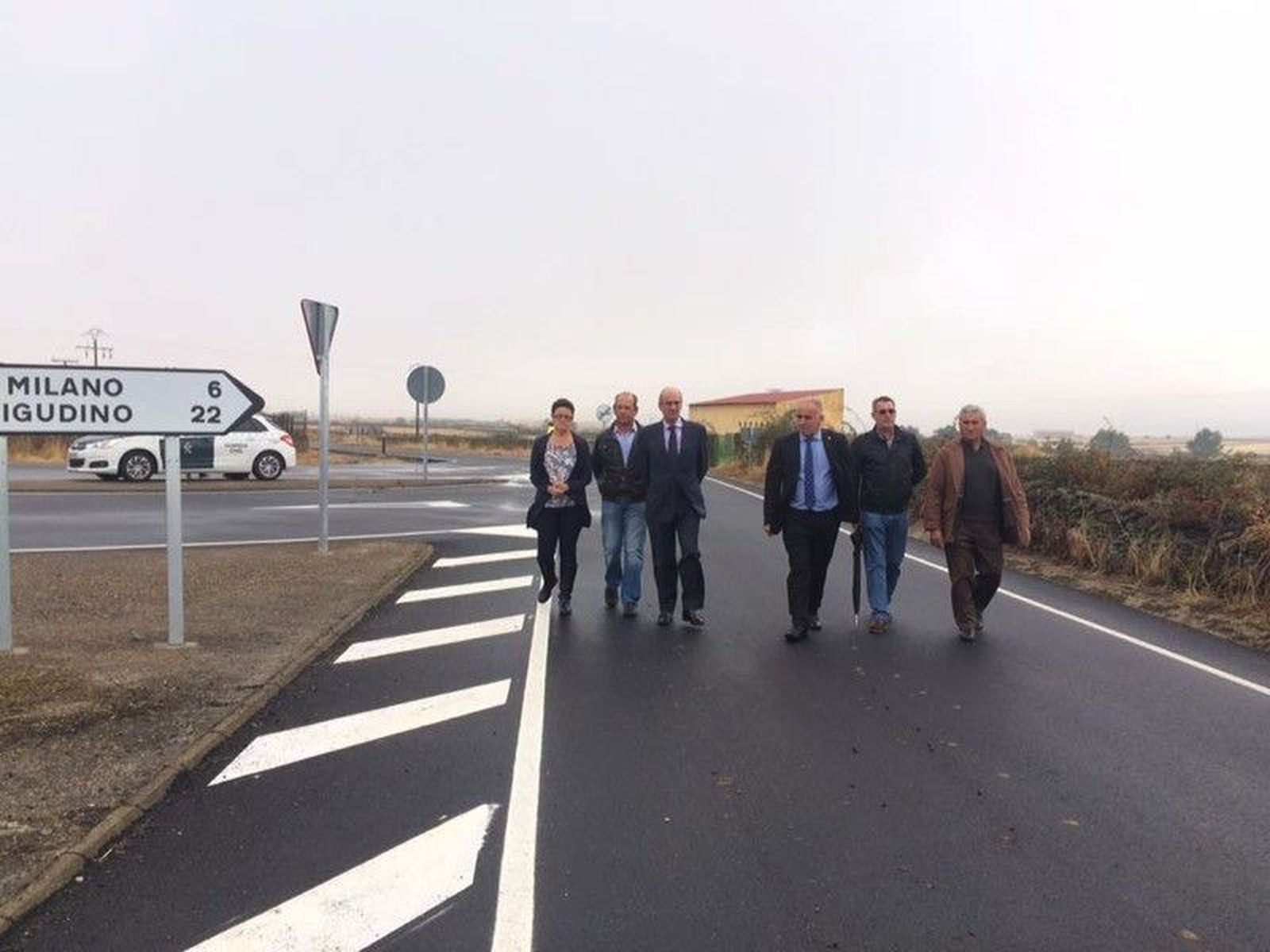 Visita a la carretera de Barruecopardo a El Milano tras la finalización de las obras