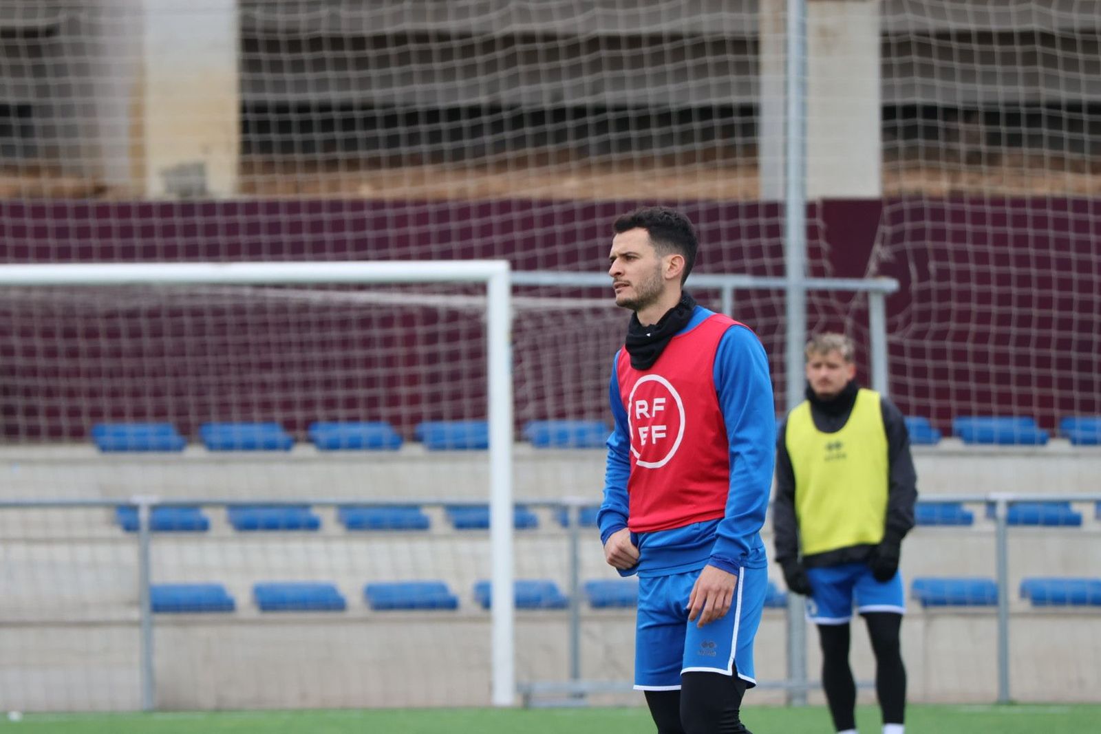 Chuca, en un entrenamiento con Unionistas | FOTO ANDREA MATEOS