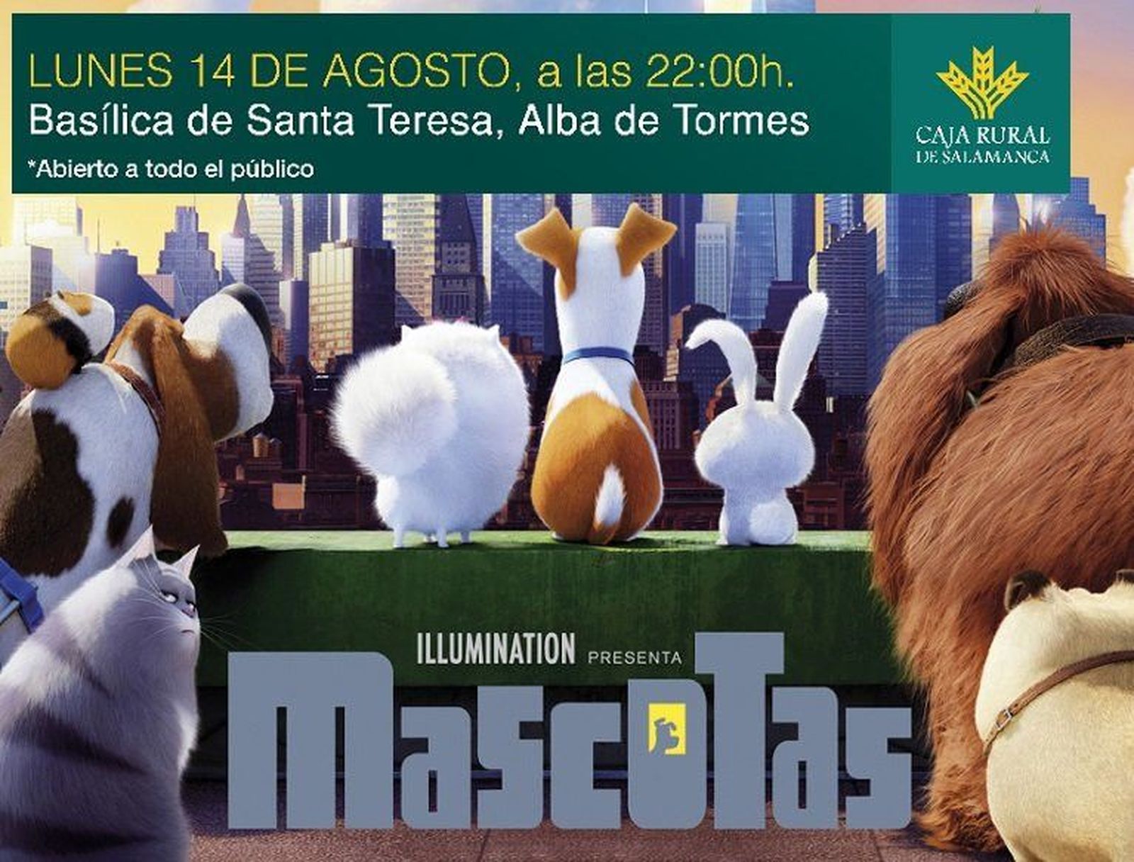 La Plaza del Conde acoge una jornada de cine al aire libre de la mano de Caja Rural